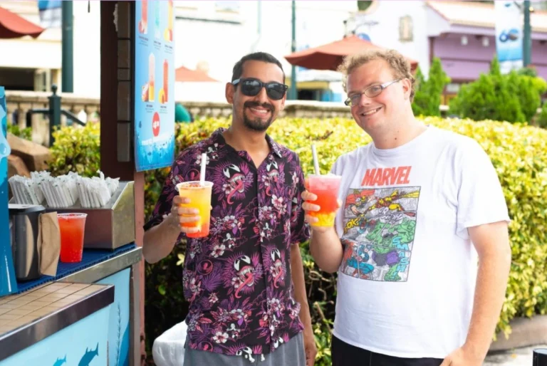 Millenial parents drinking botrista boba drinks